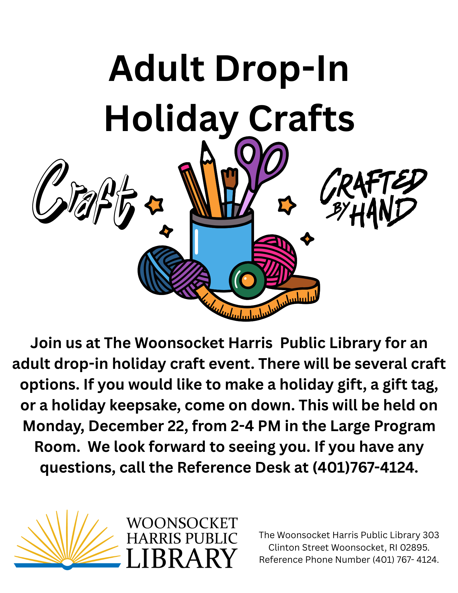 Adult Drop-In Holiday Crafts
