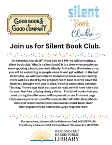 "Silent Book Club Flyer"