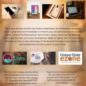 Flyer advertising Tech Tuesday sessions for Fall 2026.